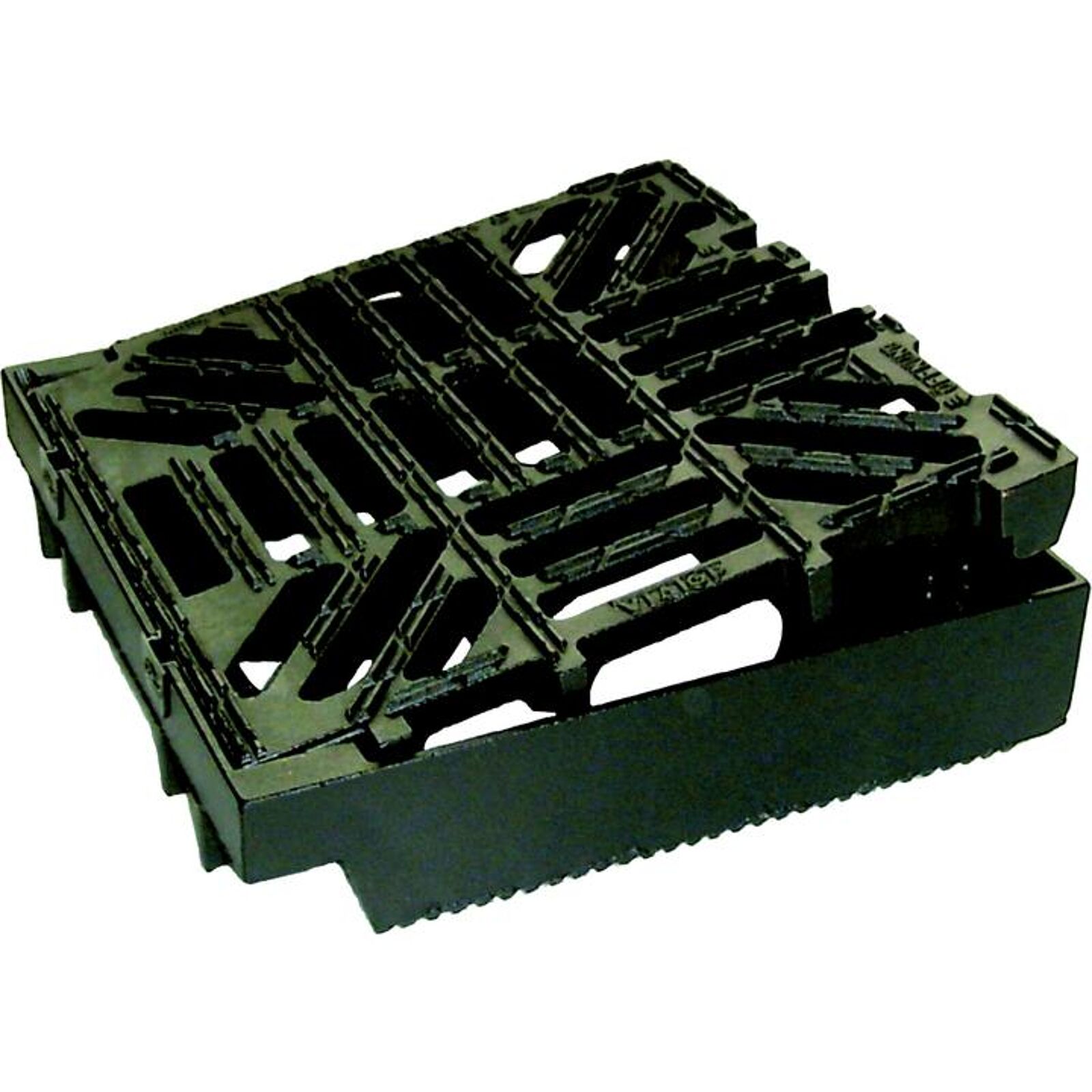 Saint-Gobain PAM Viatop Guss Aufsatz 500x500 D400 Pultform | Material: Guss Rahmen/Guss Rost