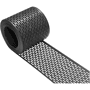 RAW Lüftungsgitter Profirolle 5 m x 80 mm Hart-PVC | Farbe: schwarz