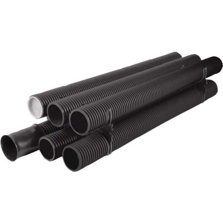 PE Kabelschutzrohr a. gewellt schwarz | Baulänge: 6 m | Außendurchmesser: 75 mm | Farbe: schwarz