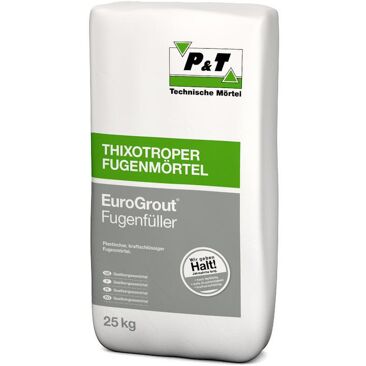 P&T Fugenfüller EuroGrout | Gewicht (netto): 25 kg | Körnung: 0 mm - 1 mm