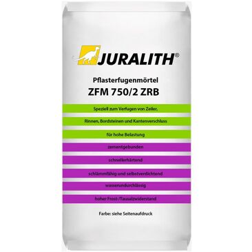 Juralith Pflasterfugenmörtel ZFM 750/2 | Gewicht (netto): 25 kg | Farbe: grau
