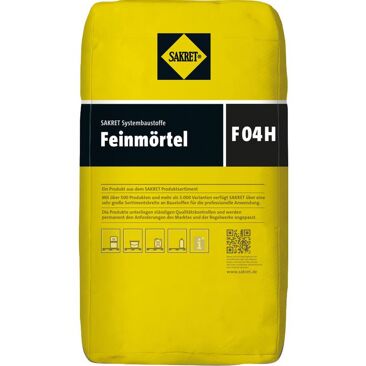 Feinmörtel F04H | Gewicht (netto): 15 kg | Farbe: grau