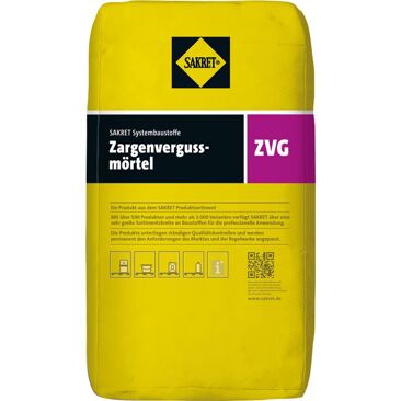 Zargenvergussmörtel ZVG | Gewicht (netto): 25 kg | Körnung: 0 - 1 mm | Farbe: grau