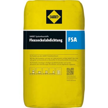 Flexsockelabdichtung FSA | Gewicht (netto): 20 kg | Farbe: grau