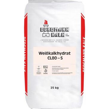 Weißkalkhydrat CL 80-S | Gewicht (netto): 25 kg | Farbe: weiß