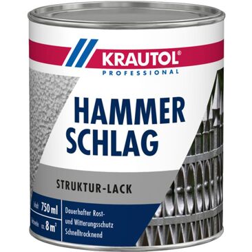 KRAUTOL Hammerschlaglack | Farbe: silbergrau