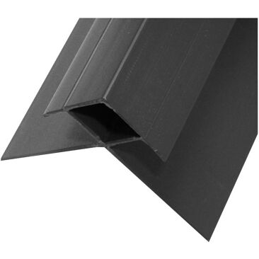 RAW Kantenprofil überdeckt 17 mm Länge 250 cm PVC | Farbe: schwarz
