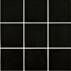 KERMOS Plano Mosaik schwarz glasiert matt | Fliese Oberfläche: glasiert matt | Farbe: schwarz