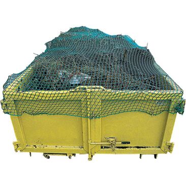 Dolezych Container-Abdecknetz mit Randeinfassung | Maschenweite: 45 mm | Länge: 3,5 m | Breite: 3 m