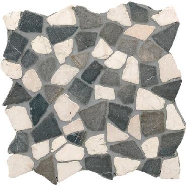 BÄRWOLF Mosaik | Fliese Oberfläche:  | Farbe: black white | Fliesen Format: 30 x 30 x 1 cm