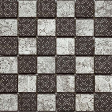 BÄRWOLF Byzantine Mosaik silver black | Fliese Oberfläche:  | Farbe: silver black