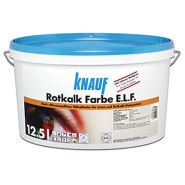 KNAUF Silikatfarbe Rotkalk-Farbe E.L.F. | Farbe: weiß | Brutto-/ Nettoinhalt: 12.5 l