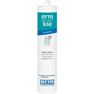 OTTO-CHEMIE Silikon OTTOSEAL S 50 310 ml | Farbe: glasklar | Brutto-/ Nettoinhalt: 310 ml