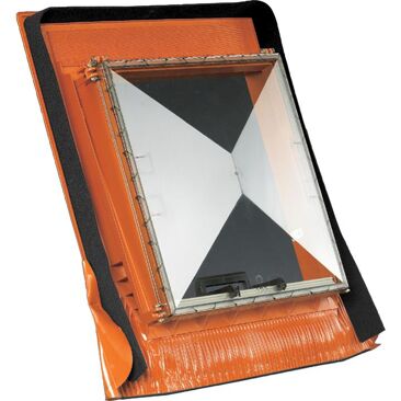 Klöber Dachfenster Prismax Aluminium rot | Format (Breite x Höhe): 70,4 cm x 70.4 cm
