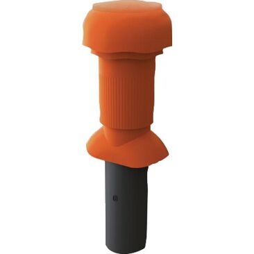 Klöber Entlüfterrohr mit Haube Venduct PVC DN 100 | Farbe: rot