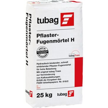 Tubag Pflasterfugenmörtel Tubag PFH | Gewicht (netto): 25 kg | Körnung: 0 - 1.2 mm | Farbe: grau