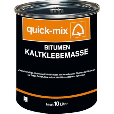 Bitumen-Kaltklebemasse | Farbe: schwarz | Brutto-/ Nettoinhalt: 10 kg