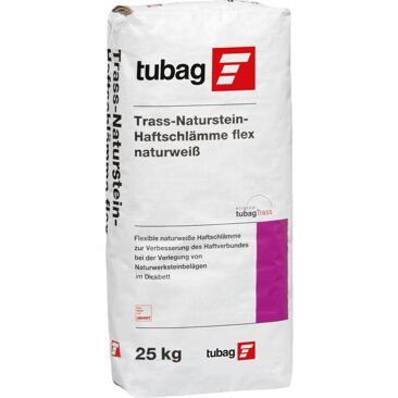Tubag Trass-Naturstein-Haftschlämme TNH-flex | Gewicht (netto): 25 kg | Farbe: naturweiß
