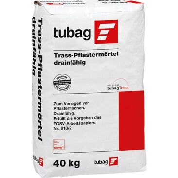 Tubag Pflastermörtel TPM-D4 drainfähig | Gewicht (netto): 40 kg | Körnung: 0 - 4 mm | Farbe: grau