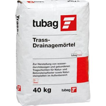 Tubag Trass-Drainagemörtel | Gewicht (netto): 40 kg | Körnung: 1.5 - 4 mm
