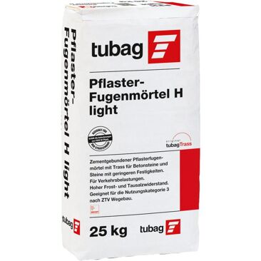 Pflasterfugenmörtel Tubag PFH Light | Gewicht (netto): 25 kg | Körnung: 0 - 1.2 mm | Farbe: grau