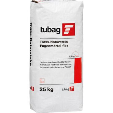 Tubag Trass-Naturstein-Fugenmörtel | Gewicht (netto): 25 kg | Farbe: grau