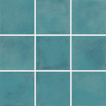 Agrob Buchtal Karl Mosaik 10x10 glänzend strukturiert glasiert | Farbe: ocean blue