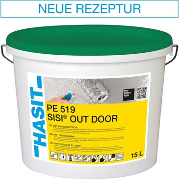 HASIT Wandfarbe PE 519 SISI OUT DOOR | Farbe: weiß | Brutto-/ Nettoinhalt: 15 l
