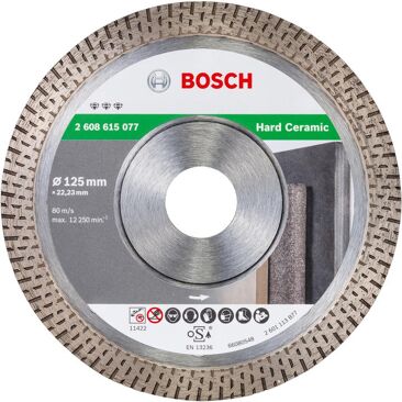 Bosch Diamanttrennscheibe Best for HardCeram | Durchmesser: 125 mm