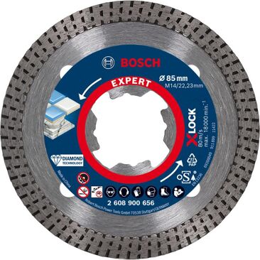 Bosch Expert HardCeramic X-LOCK Diamanttrennscheiben | Durchmesser: 85 mm | Segmenthöhe: 7 mm