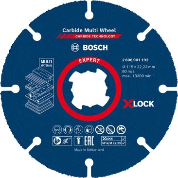 Bosch Expert Carbide Multi Wheel X-LOCK Trennscheiben | Durchmesser: 115 mm
