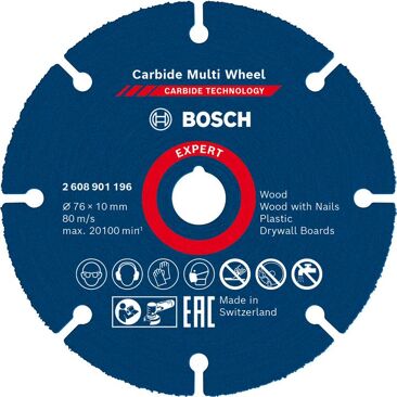 Bosch Expert Carbide Multi Wheel Trennscheiben | Durchmesser: 76 mm