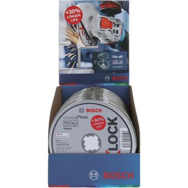 Bosch Trennscheibe X-LOCK Standard for Inox 10er-Pack | Bohrung: 22,23 mm | Durchmesser: 115 mm