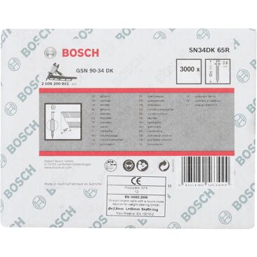 Bosch Steifennagel D-Kopf | Länge: 65 mm | Durchmesser: 2,8 mm | Material: Stahl