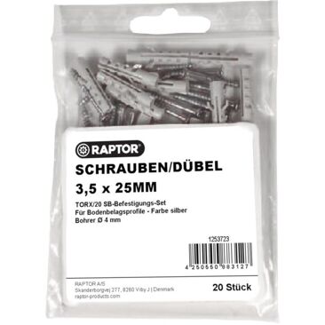 RAPTOR Schrauben/Dübel TORX/20 SB-Set