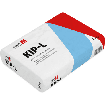 Akurit Kip-it Leicht Kalkputz | Körnung: 1 mm | Druckfestigkeitsklasse: 1,5 - 5 N/mm²
