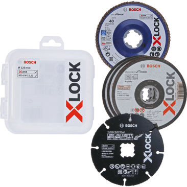 Bosch Trenn-/Schleifscheiben-Set X-LOCK Standard for Inox und Best for Metal | Bohrung: 22,23 mm