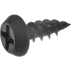 Profilverbinderschraube Kreuzschlitz phosphatiert, ausgewalzte Spitze 3,8 mm