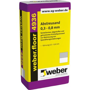 Saint-Gobain Weber Abstreusand weber.cloor 4935 hellgrau | Verpackungseinheit: 25 kg/Sa