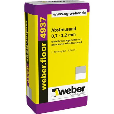 Saint-Gobain Weber Abstreusand weber.cloor 4937 hellgrau | Verpackungseinheit: 25 kg/Sa