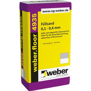 Saint-Gobain Weber Füllsand weber.floor 4935 sandfarben | Verpackungseinheit: 25 kg/Sa