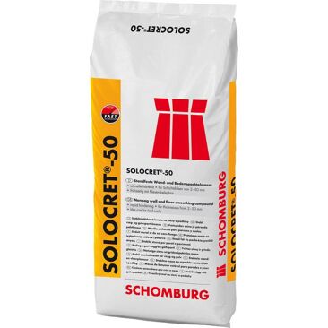 Schomburg Spachtelmasse SOLOCRET 50 | Gewicht (netto): 25 kg | Farbe: grau