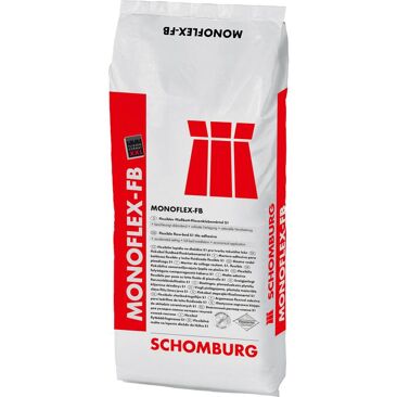 Schomburg Fliesenklebemörtel MONOFLEX-FB | Gewicht (netto): 25 kg | Farbe: grau
