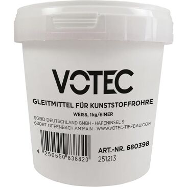 VOTEC Gleitmittel weiß für Kunststoffrohre im Eimer