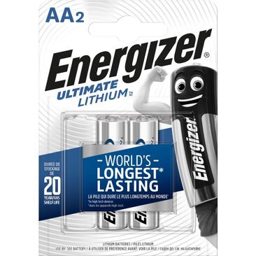 Energizer Batterie Ultimate Lithium | Verpackungsinhalt: 2 Stk | Batterietyp: LR6-AA