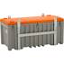 CEMO Werkzeugbox CEMbox 750 kranbar grau/orange | Farbe: Grau, Orange