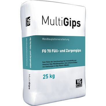VG Orth Füll- und Zargengips MultiGips | Gewicht (netto): 25 kg | Farbe: weiß