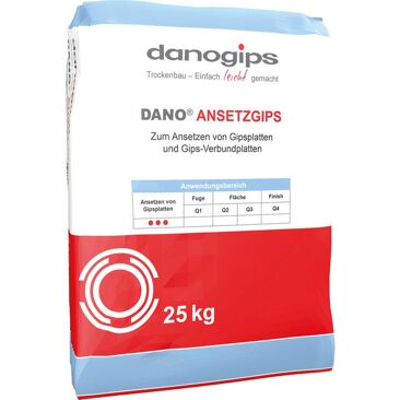 Danogips Ansetzgips Dano | Gewicht (netto): 25 kg | Farbe: weiß