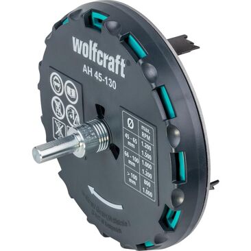 Wolfcraft Lochsäge verstellbar | Durchmesser: 45-130 mm