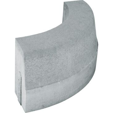 Kurvenstein für Hochbord Beton Außenbogen Radius 10 m | Farbe: grau
